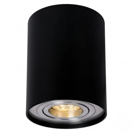 Lampy-sufitowe - nowoczesna oprawa sufitowa salonu czarny aluminium ivo 1 ozzo 