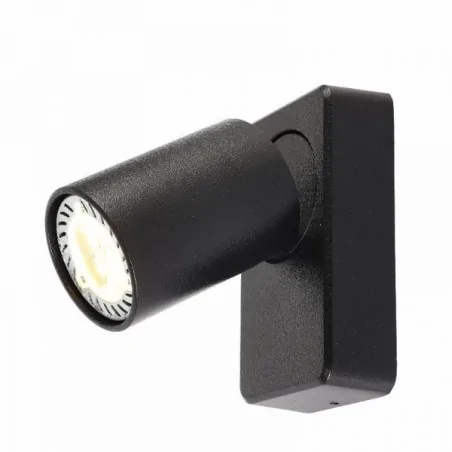 Kinkiety-do-salonu - ruchoma oprawa ścienno-sufitowa cleo 1q-bl spot 1-50w czarna ozzo 