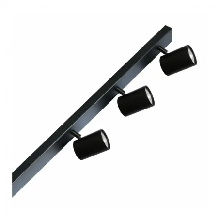 Lampy-sufitowe - długa oprawa sufitowa 6 ruchomych reflektorów ozzo lara 6-bl czarna ozzo 