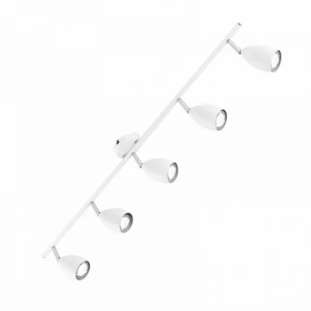 Oprawy-sufitowe - oprawa sufitowa pięciokrotna biała iris 5-wh spot 5-50w 5 x gu10 ozzo 