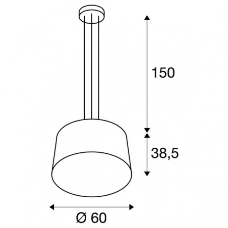 Lampy-sufitowe - elegancka wisząca lampa sufitowa bishade pd-1 3x e27 max 3x 23w slv  Lampy-sufitowe - elegancka wisząca lampa sufitowa bishade pd-1 3x e27 max 3x 23w slv