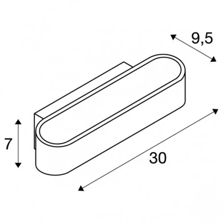Kinkiety-do-salonu - kinkiet dekoracyjny asso 300 led 2x 5w led 3000k spotline 