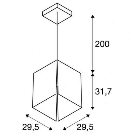 Lampy-sufitowe - dekoracyjna lampa sufitowa wisząca avento 30 slv 