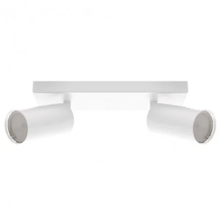 Lampy-sufitowe - podwójna oprawa ścienno-sufitowa manam gu10 2l biała 03760 ideus 