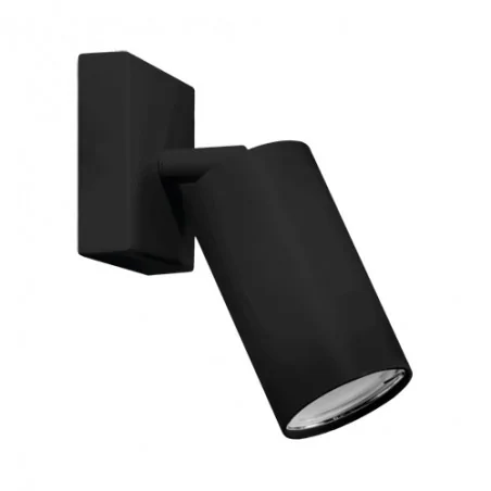 Kinkiety-do-salonu - oprawa ścienno-sufitowa manam gu10 1d czarna 03763 ideus 