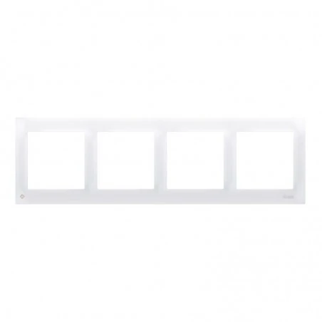 Ramki-poczworne - ramka poczwórna do puszek karton-gips antybakteryjna biała drk4/ab11 simon 54 kontakt-simon 