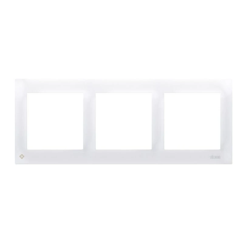 Ramki-pieciokrotne - ramka potrójna do puszek karton-gips antybakteryjna biała drk3/ab11 simon 54 kontakt-simon firmy Kontakt-Simon 