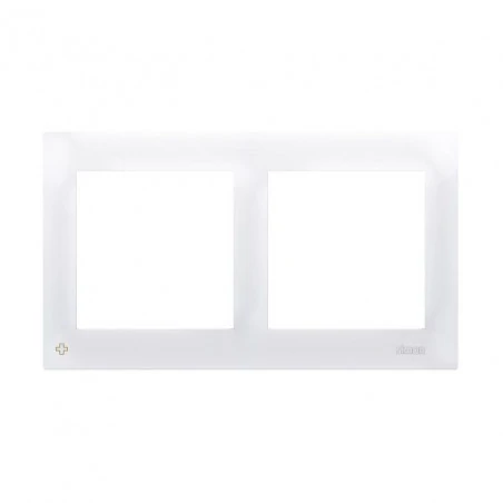 Ramki-podwojne - ramka podwójna do puszek karton-gips antybakteryjna biała drk2/ab11 simon 54 kontakt-simon 