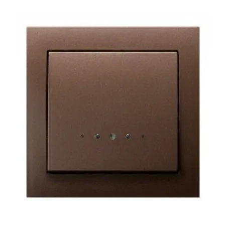 Wylaczniki-jednobiegunowe - jednobiegunowy brązowy włącznik z podświetleniem łp-1ws/52 kier ospel 