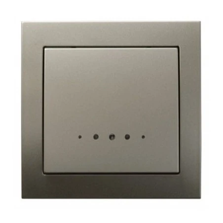 Wylaczniki-jednobiegunowe - satynowy włącznik jednobiegunowy z podświetleniem łp-1ws/45 kier ospel 