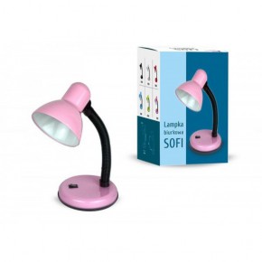 Lampki-biurkowe - lampka na biurko w kolorze różowym 40w e27 fn014 sofi nilsen