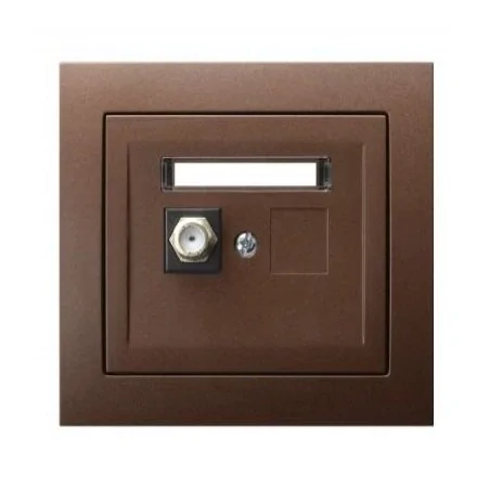 Gniazda-antenowe - brązowe gniazdo antenowe typu f gpa-1wf/52 kier ospel 