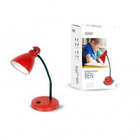 Lampki-biurkowe - czerwona klasyczna lampka na biurko 40w e27 fn020 ben nilsen