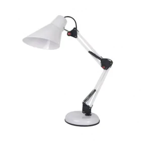 Lampki-biurkowe - nowoczesna lampka na biurko biała kreślarska 40w e27 lilly fn017 nilsen 