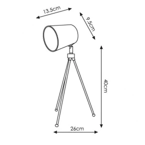 Lampki-biurkowe - lampka biurkowa i stołowa w kolorze białym 60w e27 ls003 pixo nilsen 