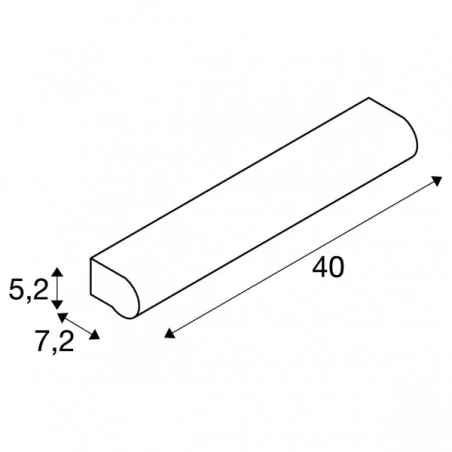 Kinkiety-lazienkowe - kinkiet led zewnętrzny 10w 3000k 800lm 40cm ip44 marylin 1002190 slv 