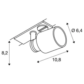 Oswietlenie-szynowe - lampa sufitowa na szynie szklana srebrna 1f puri track 1001870 slv 