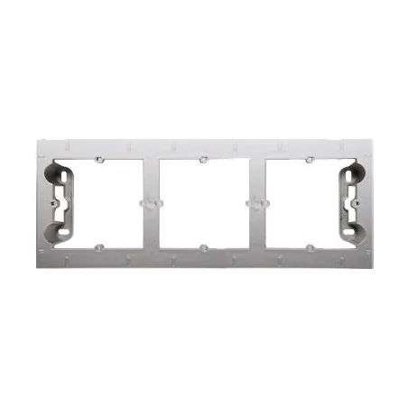 Puszki-natynkowe - puszka natynkowa potrójna srebrna dpn3/43 simon 54 premium kontakt-simon 