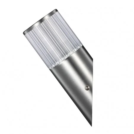 Kinkiety-ogrodowe - skośny kinkiet led ip54 satynowy 3,6w z zimnym światłem collum polux 