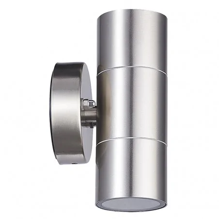 Oswietlenie - kinkiet ogrodowy elewacyjny na dwie żarówki gu10 satynowy olimp  polux 