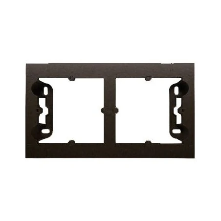 Puszki-natynkowe - puszka natynkowa podwójna brązowa dpn2/46 simon 54 premium kontakt-simon 