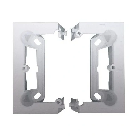 Puszki-natynkowe - puszka natynkowa składana pojedyncza srebrna dsc/43 simon 54 premium kontakt-simon 