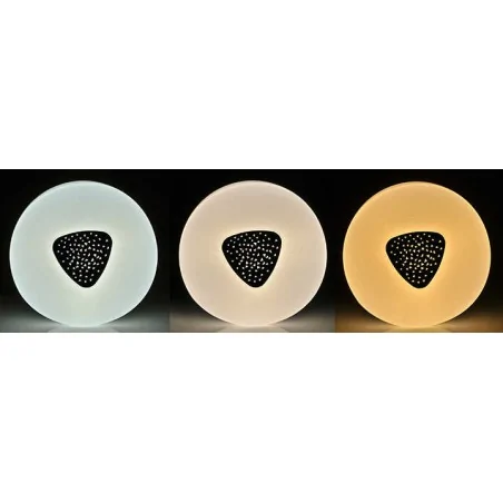 Plafony - plafon led okrągły biały o mocy 24w sterowany pilotem 3000-6500k arion 40 313478 polux 