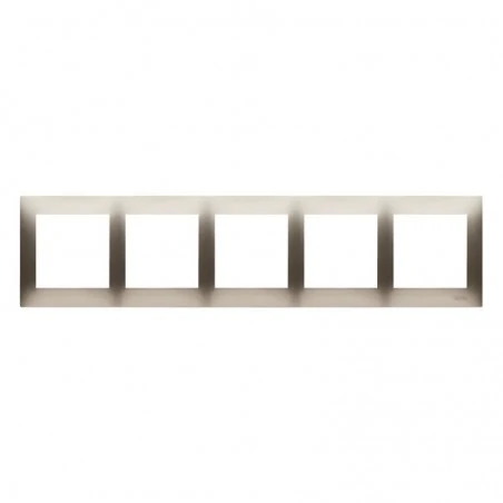 Ramki-pieciokrotne - ramka pięciokrotna do puszek karton-gips złota drk5/44 simon 54 premium kontakt-simon 