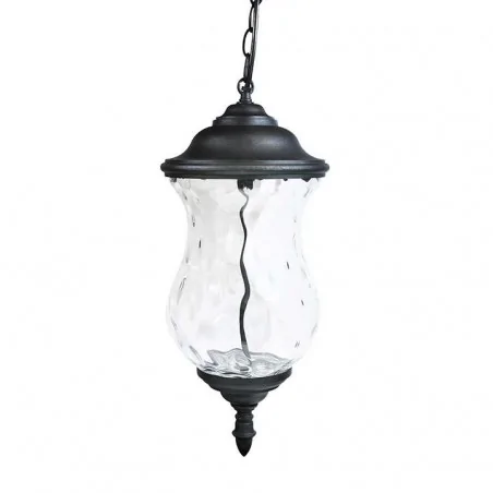 Lampy-ogrodowe-wiszace - lampa wisząca ogrodowa led czarna 9w 3000k 370lm marsylia led 300850 polux 