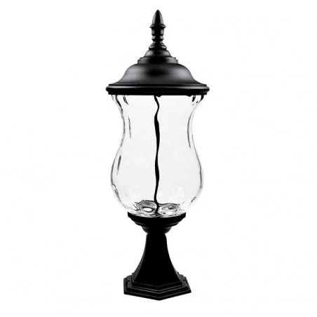 Lampy-ogrodowe-stojace - lampka stojąca ogrodowa led czarna 54cm 9w 3000k 370lm marsylia 300874 polux 