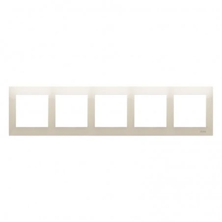 Ramki-pieciokrotne - ramka pięciokrotna do puszek karton-gips kremowa drk5/41 simon 54 premium kontakt-simon 