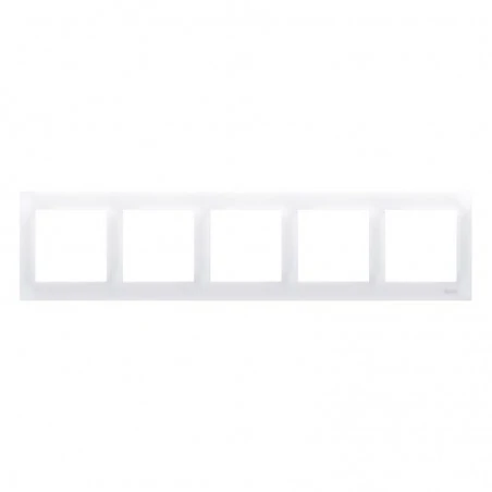 Ramki-pieciokrotne - ramka pięciokrotna do puszek karton-gips biała drk5/11 simon 54 premium kontakt-simon 