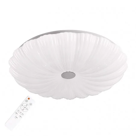 Plafony - plafon ledowy kwiat z pilotem 72w flower 50 polux 