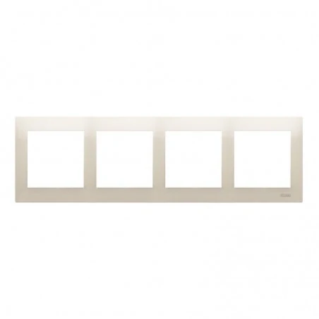Ramki-poczworne - ramka poczwórna do puszek karton-gips kremowa drk4/41 simon 54 premium kontakt-simon 