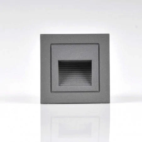 Oswietlenie-schodowe - oprawa schodowa podtynkowa led grafitowa 3w 4000k q6 313720 led polux 