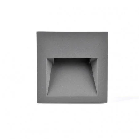 Oswietlenie-schodowe - oprawa schodowa led grafitowa podtynkowa 3w 4000k q7 313737 polux 