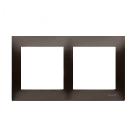 Ramki-podwojne - ramka podwójna do puszek karton-gips brązowa drk2/46 simon 54 premium kontakt-simon 