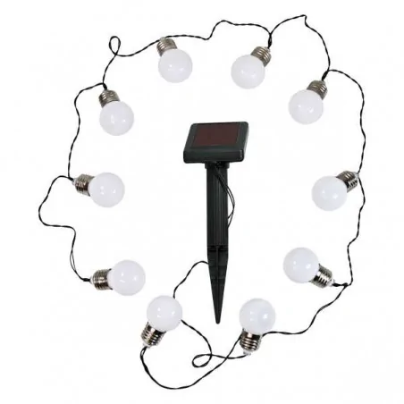 Swiecace-kule-i-girlandy - girlanda solarna led mleczna 3,8m 3000k ip44 milki led 309280 polux 