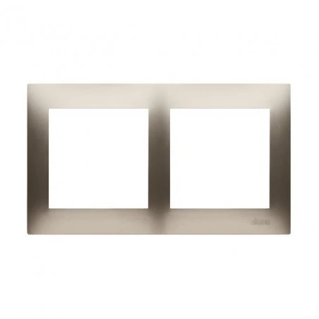 Ramki-podwojne - ramka podwójna do puszek karton-gips złota drk2/44 simon 54 premium kontakt-simon 