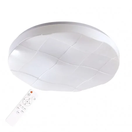 Plafony - okrągła plafoniera led z pilotem 48w 3 barwy światła polaris polux 