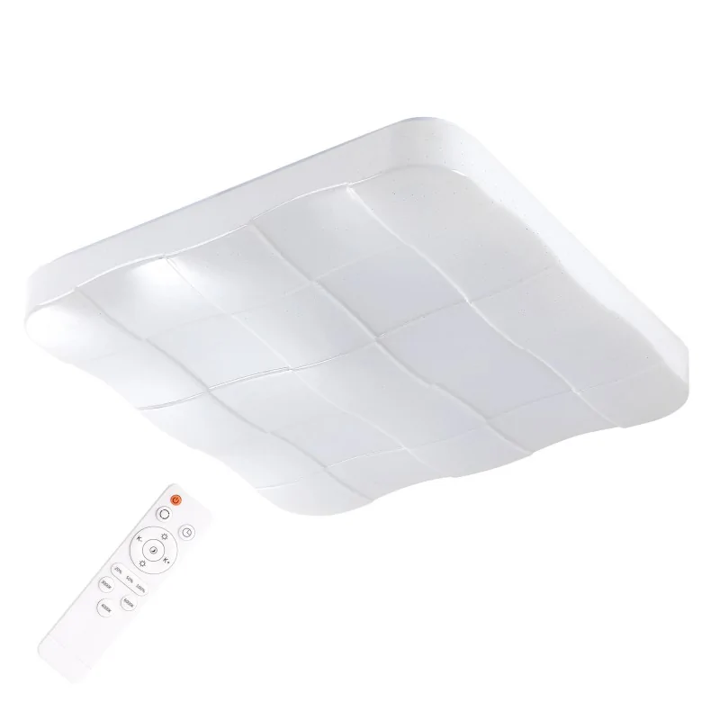 Plafony - kwadratowa plafoniera led z pilotem 72w 3 barwy światła polaris polux firmy POLUX GOLDLUX 