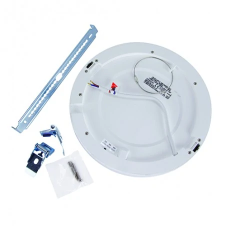 Oprawy-sufitowe - płaska oprawa oświetleniowa led okrągła 24w 3 barwy światła olga 03769 ideus 