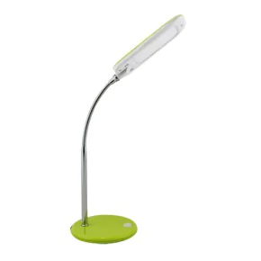 Lampki-biurkowe - lampka biurkowa led 6w 4000k zielona wyginana dori 02789 ideus