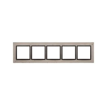 Ramki-pieciokrotne - ramka pięciokrotna betonowa drn5/93 simon 54 nature kontakt-simon 