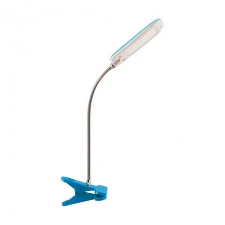 Lampki-biurkowe - lampka biurkowa led z klipsem niebieska 6w 4000k dori 02867 ideus 