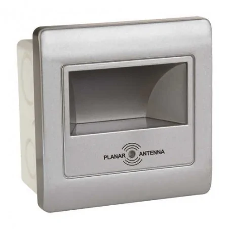 Oswietlenie-schodowe - oprawa schodowa led z czujnikiem ruchu w kolorze srebrnym o mocy 2w 4000k diamond led 03167 ideus 