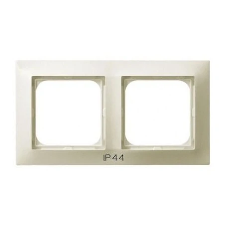 Ramki-podwojne - podwójna ramka ecru ip44 rh-2y/27 impresja ospel 