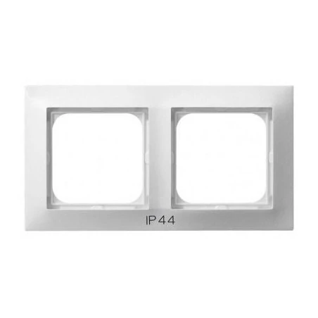 Ramki-podwojne - podwójna biała hermetyczna ramka rh-2y impresja ospel 