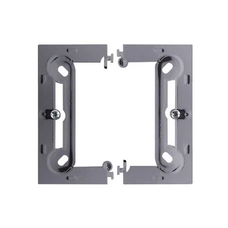 Puszki-natynkowe - puszka natynkowa pojedyncza składana srebrna pscs/43 simon basic neos kontakt-simon 