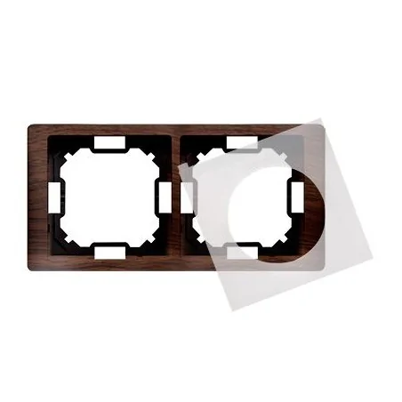 Ramki-podwojne - ramka podwójna ip44 dębowa bmrc2b/051 simon basic neos kontakt-simon 